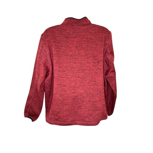 ZeroXposur Men's XL Gray Cranberry Black Trim Half Zip Pull Over Stretch Wrist - Picture 3 of 7